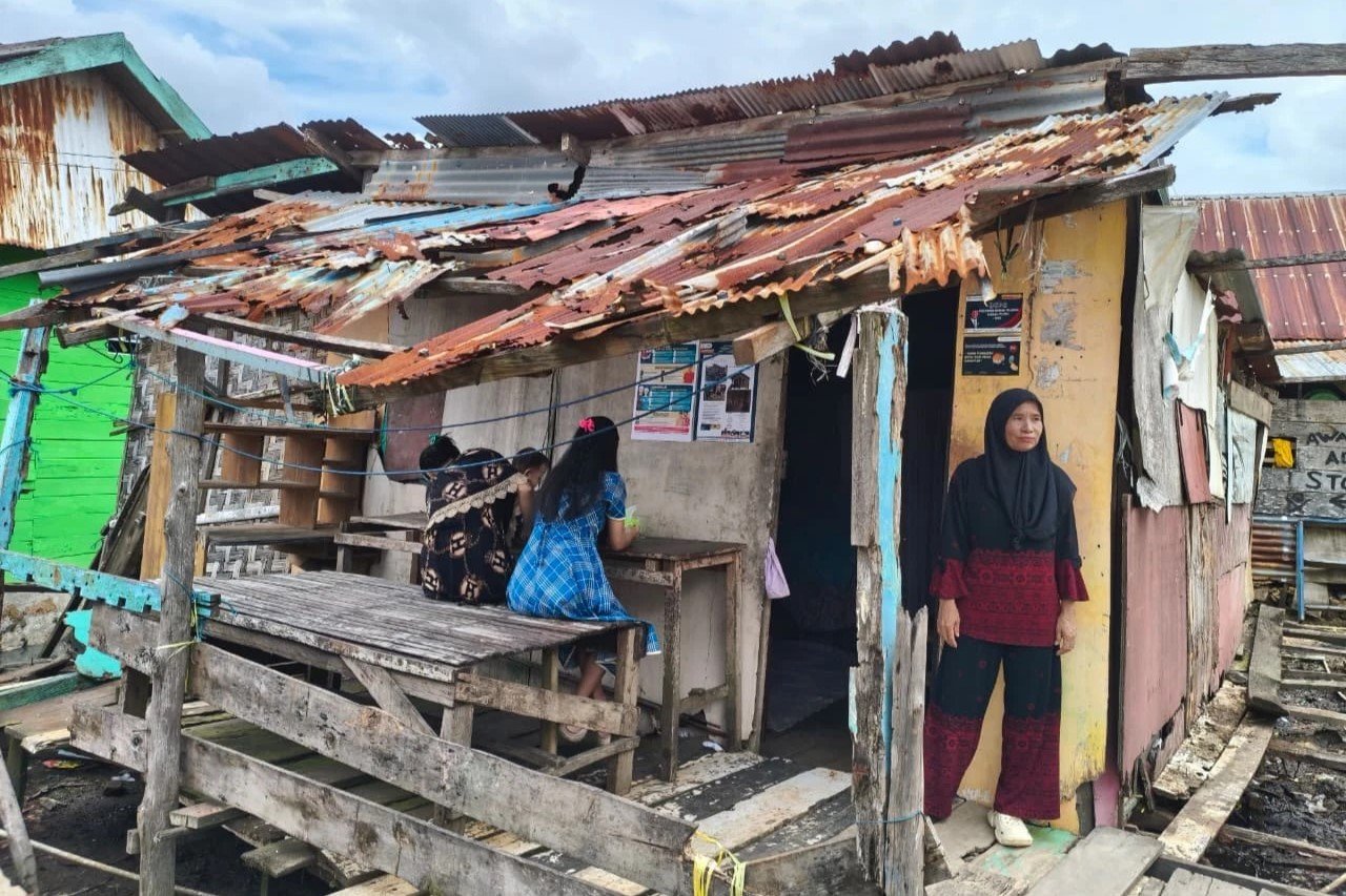 Rumah tidak layak huni milik warga di Kepulauan Seribu yang menjadi sasaran Program Bantuan Stimulan Perumahan Swadaya (BSPS) Tahun 2026.