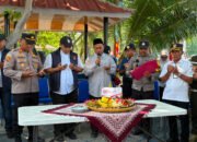 150 Paket Bansos Dibagikan, HUT Bhayangkara di Pulau Kelapa Berlangsung Meriah