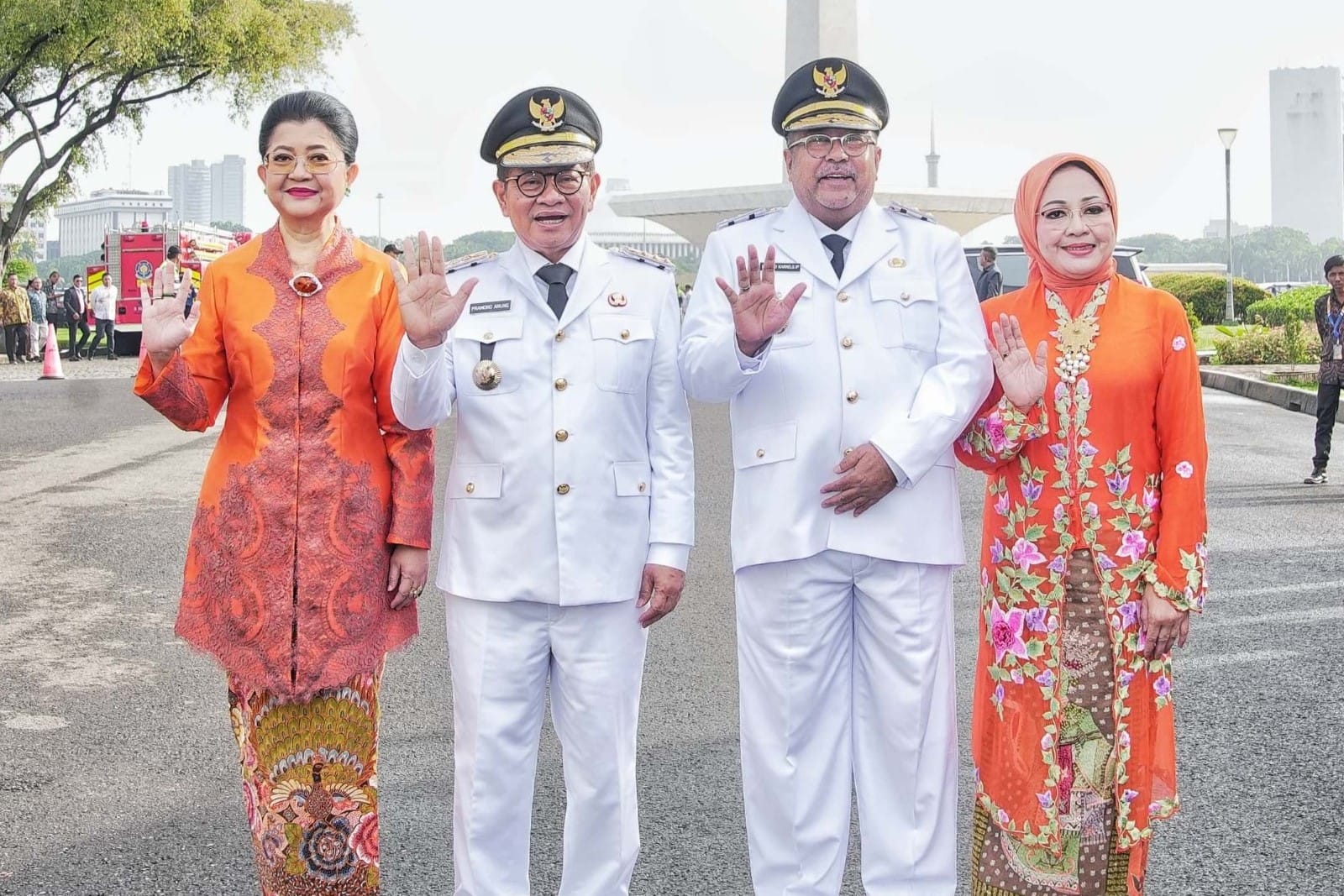 Gubernur DKI Jakarta Pramono Anung dan Wakil Gubernur Rano Karno.