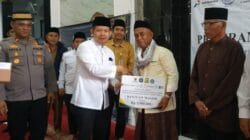 Plt Bupati Kabupaten Kepulauan Seribu, Muhammad Fadjar Churniawan, menggelar Safari Ramadan di Masjid Al Hidayah, Pulau Harapan, Senin (10/3).