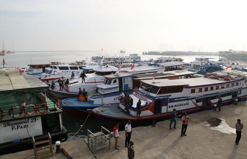 Kapal Penumpang Tradisional di Pelabuhan Kali Adem, Muara Angke. (Dok. Istimewah)