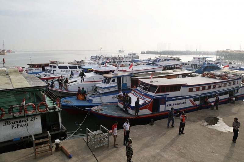 Kapal Penumpang Tradisional di Pelabuhan Kali Adem, Muara Angke. (Dok. Istimewah)