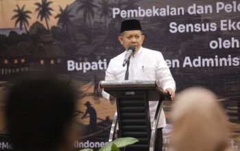Sensus Ekonomi 2026 Dimulai, Bupati Kepulauan Seribu Lepas Puluhan Petugas Lapangan