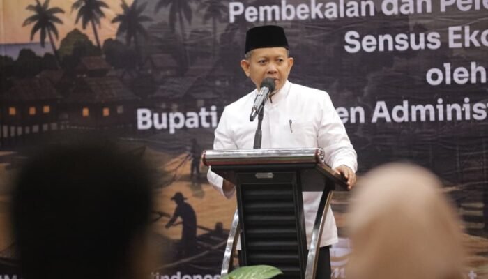 Sensus Ekonomi 2026 Dimulai, Bupati Kepulauan Seribu Lepas Puluhan Petugas Lapangan