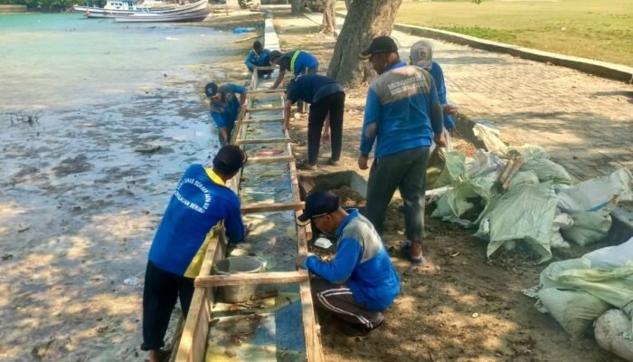 Antisipasi Banjir Rob, Sudin SDA Tinggikan Tanggul Lapangan Bola Pulau Kelapa
