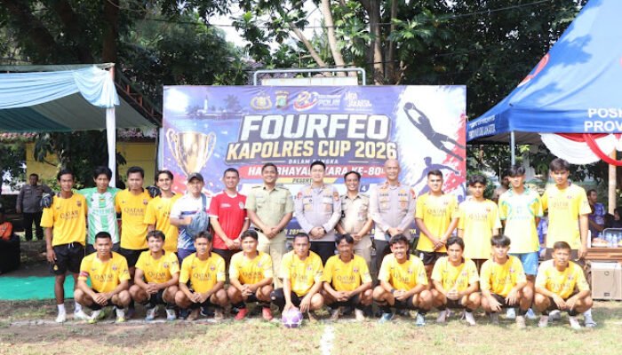 Sambut Hari Bhayangkara ke-80, Polres Kepulauan Seribu Gelar Turnamen Fourfeo Kapolres Cup 2026