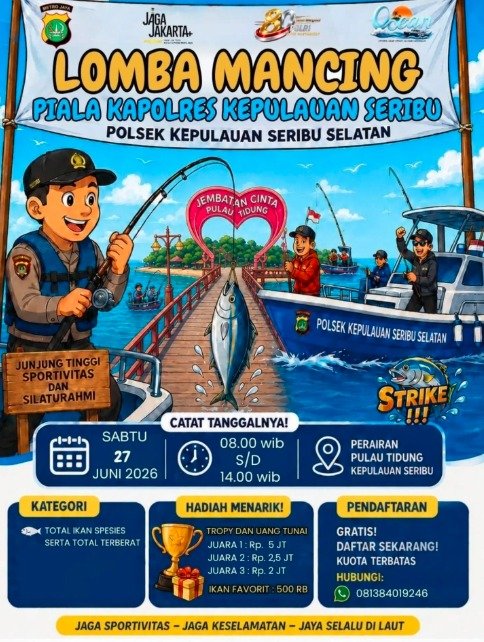 Lomba Mancing Piala Kapolres Kepulauan Seribu