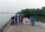 Perkuat Infrastruktur Pesisir, Pengecoran Tanggul Kubus Masif Pulau Untung Jawa Capai 57 Persen