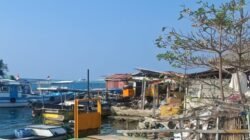 Kondisi pesisir sisi utara Pulau Panggang yang diusulkan menjadi lokasi pembangunan jalan lingkar.