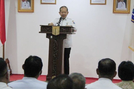 Bupati Kepulauan Seribu Muhammad Fadjar Churniawan saat menghadiri Rapat Koordinasi Wilayah (Rakorwil) 2026. Foto: Istimewa